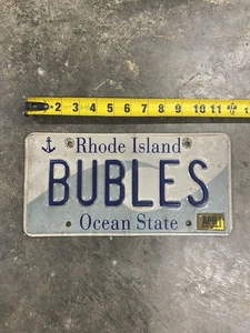 Rhode Island RI Nummernschild Anhänger Waschtisch Kugeln Sprossenwand Kunst Männerhöhle - Bild 1 von 8