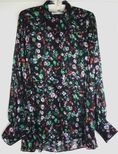 Bluse, InWear, Gr. 48,  schwarz-bunt, Blüten,  Langarm, ***hervorragend*** - Bild 1 von 8