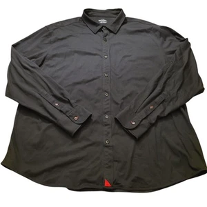 UNTUCKit Camicia Uomo 3XL Nera Manica Lunga Bottoni Morbida Huber Vestito Casual - Foto 1 di 14