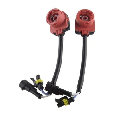 2x D2 D2S D2R D2C HID Xenon Bulb Adapters Wire Harness Connector Cable Socket sk - Image 1 of 4