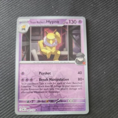 Team Rocket's Hypno 80/182 (Reverse Holo) Destined Rivals - Pokemon TCG - Image 1 of 2