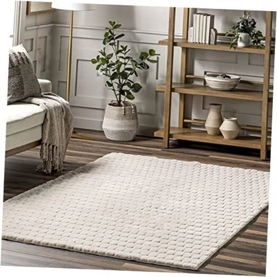  3'9" x 6' Cozy Plush Area Rug, Machine Washable, Non-Slip, Soft Fluffy Shag  - Image 1 of 4