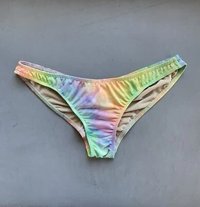 Tyler Rose Rainbow Tie Dye Cheeky Bikini Bottoms revolve dolls kill rave hippie - Picture 1 of 4