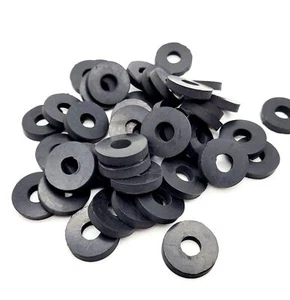 Arandelas planas de goma ID de 3/8" espaciadores de juntas gruesas de 1" OD x 3/16" 3/8 x 1 x 3/16 - Imagen 1 de 7