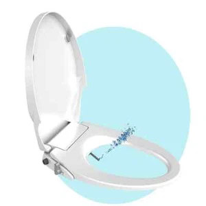 Toilet Seat with Built-in Fresh Water Bidet - Elongated (non-electric) - Picture 1 of 6