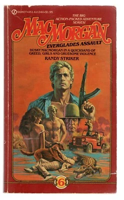 Randy Wayne White (as Randy Striker) EVERGLADES ASSAULT pback orig SIGNED Mac #6 - Image 1 of 4