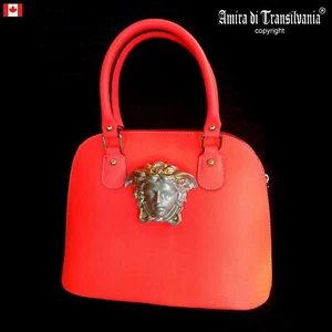 vintage woman handle shoulder bag leather fashion brand handbag classic iconic - Picture 1 of 24