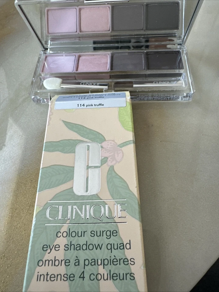 CLINIQUE All About Shadow Quad – 06 Pink Chocolate – 0.11 oz / 3.3 g