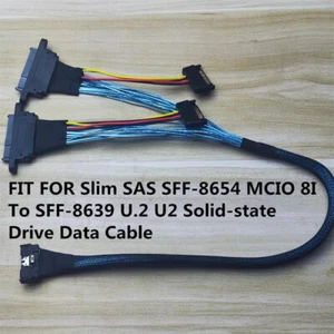 Slim SAS SFF-8654 MCIO 8I To SFF-8639 U.2 U2 Solid-state Drive Data Cable 70cm - Bild 1 von 6