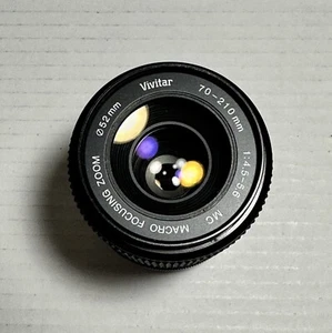 VIVITAR 70-210mm Macro Focusing Zoom 1:4.5 - 5.6 MC Camera Lens Pictures Used - Picture 1 of 11