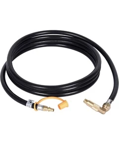 12 Foot 1/4' Quick Connect Liquid Propane Hose for RV to Hook up Portable Campin - Picture 1 of 3