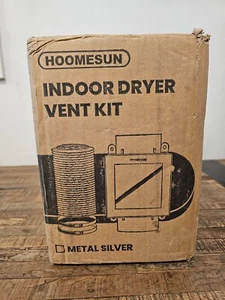 Dryer Duct Lint Trap Metal 4 Inch 8FT Vent Hose Simple Installation Safety Kit - Picture 1 of 10
