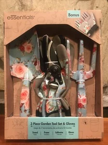 New NIB Heavy Duty 3PC Garden Tool Set Trowel Spade Pruning Sheers Rose Flower - Picture 1 of 6