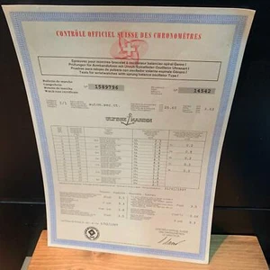 Ulysse Nardin Official international certificate  (S) - Picture 1 of 5