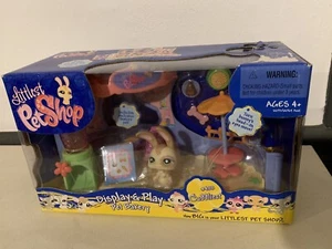Littlest Pet Shop DISPLAY & PLAY PET BAKERY #488 Bunny Rabbit 2007 RARE LPS - Picture 1 of 4