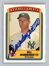 1990 Swell Baseball Greats #106 Bill Monbouquette In Person AUTO