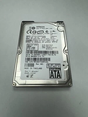 Hitachi Travelstar 7K100 HTS721080G9AT00 80GB Internal 7200RPM 2.5" (0A25023)... - Image 1 of 3
