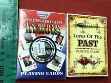 New Playing Cards. 2 Decks. Lures of the Past & US American Hero’s 2003 Unopened