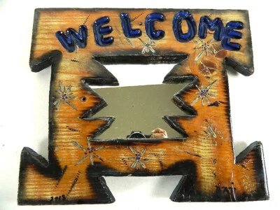 Rays Rustic Woodworks Mirrored Welcome Sign Primitive - Image 1 of 4