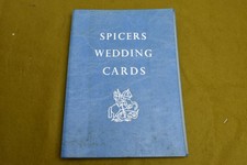 Vintage Book: Spicers Wedding Card Sample Book and Price List, Not dated, c.1960