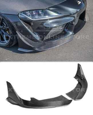 CARBON FIBER Edition Splitter Front Bumper Lip Fits 20-Up Toyota GR Supra A91 - Image 1 of 4