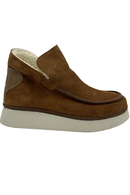 FLY London Leather Slip-On Booties Coze Cognac - Image 1 of 4