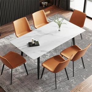 Rectangular/Square Dining Table 4-6 Persons Sintered Stone Top Restaurant Table - Picture 1 of 26