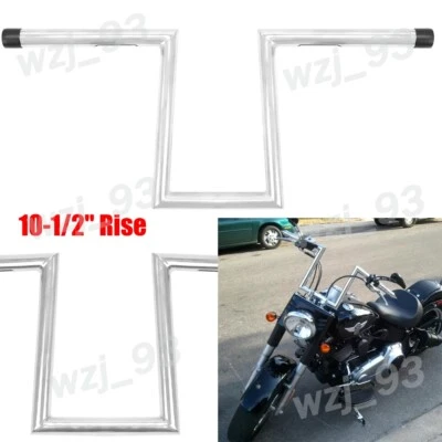 Motorcycle 1" Drag Z-Bar Rise 10.5 Ape Hanger Handlebar For Harley HONDA Suzuki - Изображение 1 из 4