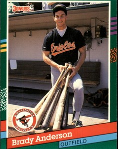 1991 Donruss Baltimore Orioles Baseball Card #668 Brady Anderson