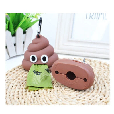 Pet Dog Poo Waste Bag Garbage Clean Carrier Holder Cute Shape Dispenser Case - Image 1 of 4