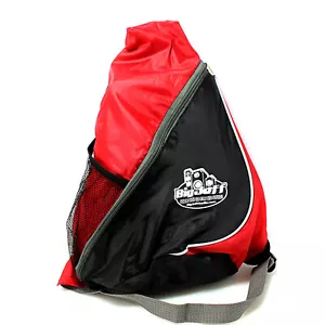 Bolso bandolera oficial Big Jeff Audio Chico con cabestrillo rojo y negro con logotipo - Imagen 1 de 5