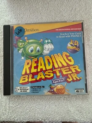 Reading Blaster Jr Ages 4 to 7 - Davidson 1996 Win 95/3.1/Mac - Image 1 of 2