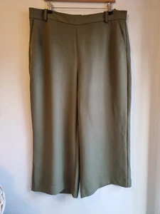 Sportscraft Woman's Wide Leg Olive Pants Size 12 - Picture 1 of 7