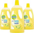 Dettol and Fresh Multi Purpose Cleaner Lemon and Lime - 1 Litre - Pack of 3 or 6