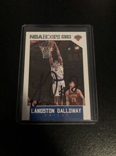 2015-16 Panini Hoops #4 Langston Galloway IP Auto - Knicks