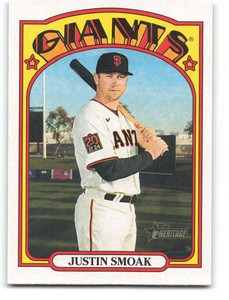 2021 Topps Heritage #332 Justin Smoak Giants