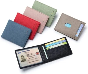 RFID Blocking Card Holder Slim Wallet Credit Card Holder Case ID Driving License - Picture 1 of 13