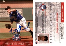 Trent Howard Signed 2011 Grandstand New York-Penn  All-Stars American   Card