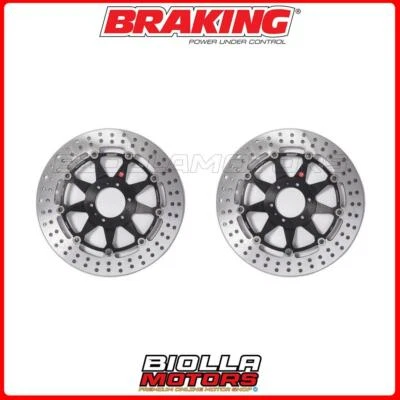 KIT DISCHI FRENO ANTERIORE BRAKING HONDA GL F6C VALKYRIE 1500 1999 - [FLOTTANTE] - Изображение 1 из 4