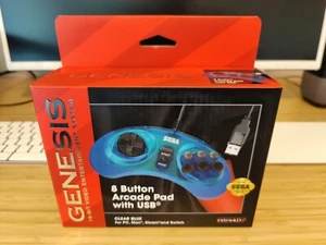 Retro-Bit Official Sega Genesis Wired USB Controller 8-Button Pad for Genesis - Picture 1 of 3