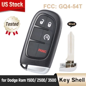 Remote Key Fob Shell Case Fits Dodge Ram 1500, 2500, 3500 2013-2018 FCC: GQ4-54T - Picture 1 of 6