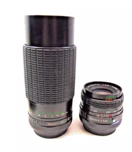 (2) Kalimar Camera Lens (1) 80-200mm Auto Zoom 1:3.9 (1) 1:2.8 F=28mm Canon - Picture 1 of 9