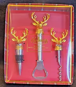 Juego de vajilla de ciervo/ciervo accesorios de color dorado y plateado vacaciones de Ciroa (T122) - Imagen 1 de 6