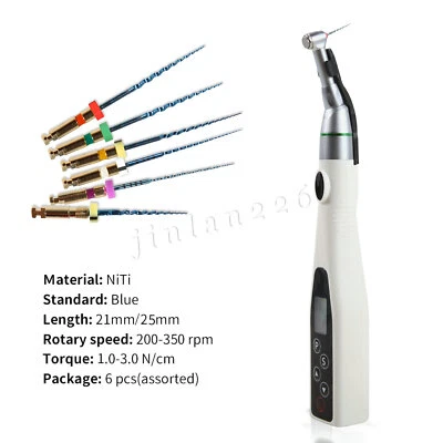 Motor endo dental 16:1 LED contra ángulo conducto radicular/limas rotativas de endodoncia Foto 1 de 2