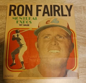 1970 Topps Baseball Poster Insert Ron Fairly Montreal Expos 1ST Base No. 10 - Picture 1 of 4