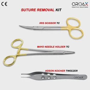 Surgical Suture Removal Kit Tissue Dissection Wound Closing Micro Surgery Tools - Picture 1 of 4