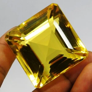 Natural 436.70 Ct Radiant Cut Brazilian Yellow Topaz Loose Gemstone Certified - Picture 1 of 6