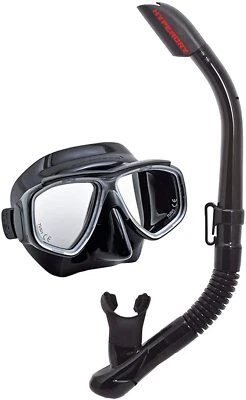 Tusa Splendive Adult Travel Mask Snorkel Combo Set Scuba Diving Snorkeling