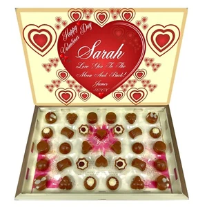 Cesta Ramo Chocolate Personalizada Regalo- (CAJA LÁCTEA CHOCOLATES) - Imagen 1 de 7