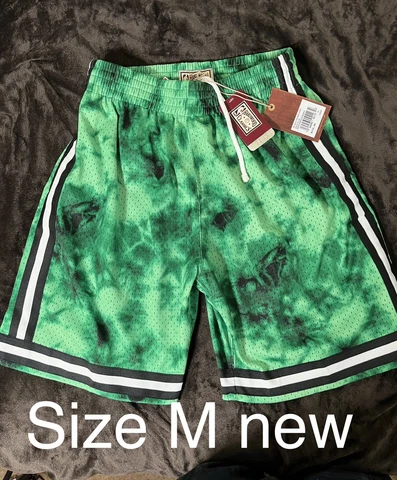 Mens NBA Boston Celtics Mitchell & Ness Galaxy Swingman Shorts Size M Cover